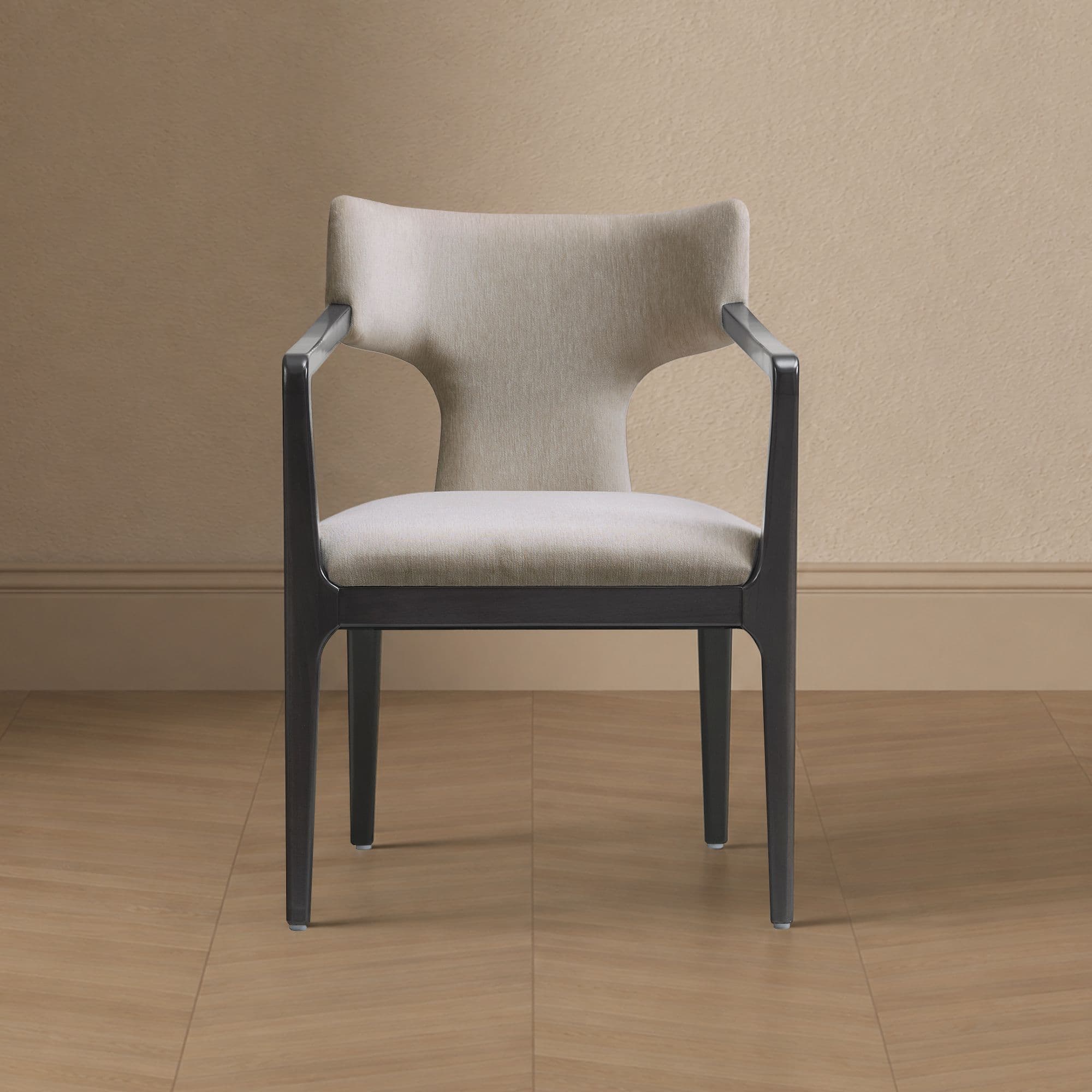 Eloria Wood Chenille Armchair